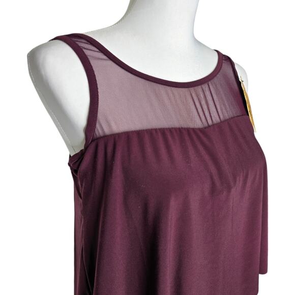 Miraclesuit Illusionists Mirage Tankini Top Shiraz Size 10 - Picture 2 of 10